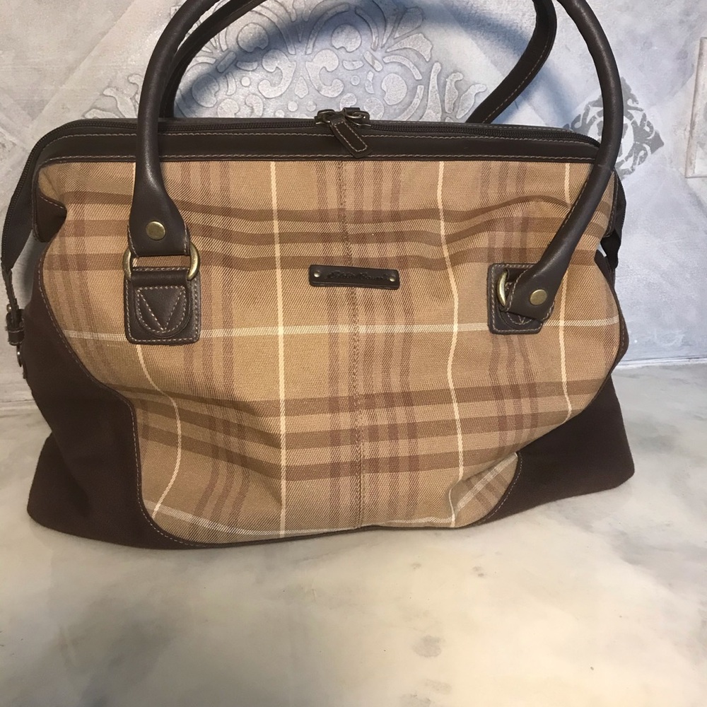 Eddie Bauer Canvas Bag 18x11X9 VTG